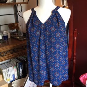 PIXLEY flower burst hi-lo halter top